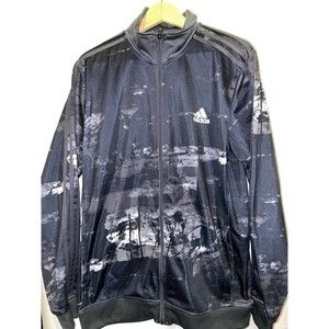 adidas mens zip up sweater size large